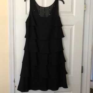 Black Evan Picone cocktail dress